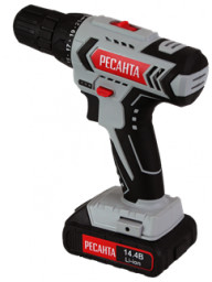 Дрель-шуруповерт аккумуляторная РЕСАНТА ДА-14-2ЛК