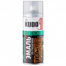 Эмаль по ржавчине молотковая KUDO бронзовая 520 мл