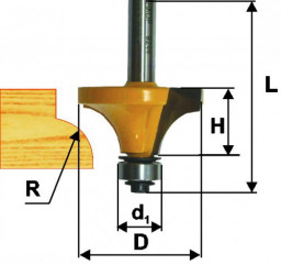 Фреза кромочная калевочная ЭНКОР 31,8*17*9,5 мм