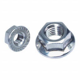 Гайка М6 с фланцем, оцинкованная ГОСТ 6923