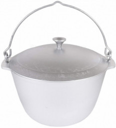 Казан походный 8л с крышкой полукруглое дно КУКМОР