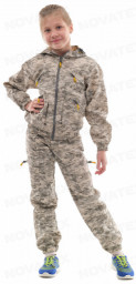 Костюм летний детский Рысь смесовая/белая цифра Нова-Текс