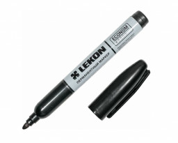 Маркер перманентный фетровый 2-3мм черный LEKON ECONOM