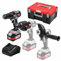 МультиМАКС Набор "Расширенный Сделай Сам" (МультиБОКС 150, ММ-18В, ДА-13, УШМ-125, ПА-14, 4,0Ач, ЗУ)