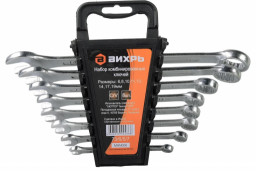 Набор ключей комбинированных 6-19 мм (8 шт) ВИХРЬ