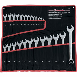 Набор ключей комбинированных, 6 - 32 мм, 25шт., CrV, полированный хром// MATRIX