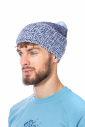 Шапка зимняя Yurma (Юрма) синий Нова-Текс