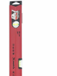 Уровень 600 мм алюминиевый магнитный 2 глазка + 1 зеркальный, фрезерованный усиленный, магнит MATRIX