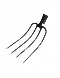 Вилы 4-рогие УРОЖАЙНАЯ СОТКА навозные рельсовая сталь без черенка